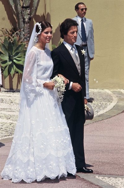 La princesse Caroline de Monaco 21 ans et son mari Philippe Junot 