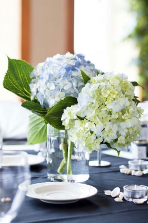 bouquet mariage table