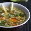 Soupe thaï de moules à la citronnelle et à la coriandre