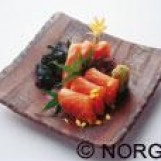 Carpaccio de saumon de norvège à la japonaise