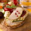 Foie gras et petits légumes à la plancha