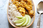 Curry de poisson et riz basmati